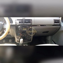 FD Damla Etiket Ford Connect 2002-2006 Konsol Trim Kaplama, Maun Kaplama,28 Parça Full Set Parlak Siyah(Piano Black)