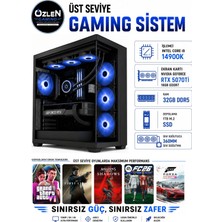 Özlen XXL10 Ryzen İ9 14900K RTX 5070 Tİ 16GB 32GB DDR5 Ram 1TB M.2 SSD Üst Seviye Oyuncu Bilgisayarı