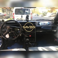 FD Damla Etiket Fiat Tempra Tipo 54 Parça Parlak Siyah Full Set Torpido Konsol Maun Kaplama (Klimasız Model Uyumlu)