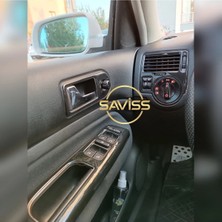 FD Damla Etiket Volkswagen Bora Uyumlu, Parlak Siyah Full Set Torpido Konsol Maun Kaplama (Pianoblack)