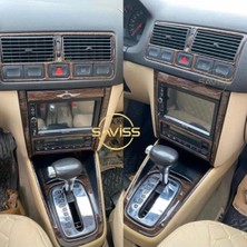 FD Damla Etiket Volkswagen Golf4 Otamatik Vites Uyumlu Özel Desen Koyu Meşe Full Set Torpido Maun Kaplama(Koyu Meşe)