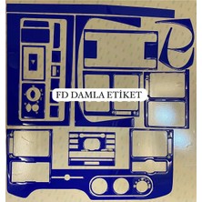 FD Damla Etiket Ford Transit 2006 - 2013 Maun Kaplama Full Set Mavi Renk