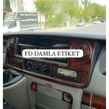 FD Damla Etiket Renault Master 2 Torpido, Konsol, Trim, Göğüs Kaplama Seti Maun Renk