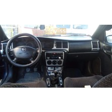 FD Damla Etiket Opel Vectra B Konsol Trim Kaplama, Maun Kaplama,20 Parça, 1995-1999, Gümüş Gri