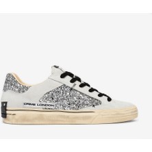  Distressed Kadın Sneaker 23077AA9.25 Crime London Deconstructed 25/C08L Silver