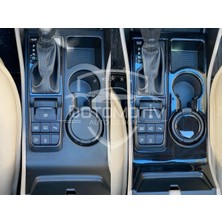 FD Damla Etiket Hyundai Tucson 2015-2020 Torpido, Konsol, Trim, Göğüs Kaplama Seti Piano Black Renk