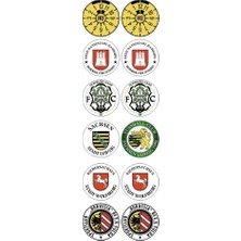 FD Damla Etiket Plaka Damla Etiket Pulu Plaka Pulu Plaka Pul Sticker 12 Adet Damla Plaka Pul Seti