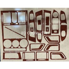 FD Damla Etiket Hyundai Getz 2001 - 2010 Torpido, Konsol, Trim, Göğüs Kaplama Seti Maun Renk Uyumlu