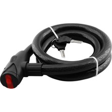 Karaaliler Motorsiklet Kilidi 22 mm Çelik Halatlı Kırılmaz Kesilmez Izoleli 150 cm