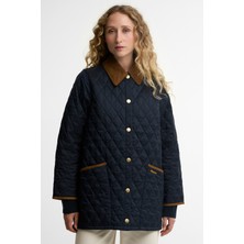 Barbour Icons Modern Liddesdale Kapitone Ceket NY52 Dark Navy Birchwood