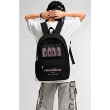 Fuddy Moda Unisex Blackpink Deadline Baskılı Sırt Çantası, Kpop Temalı Okul Çantası
