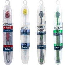 Difaş Proclinic Smokers, Slim Soft, Stil Bamboo ve Bamboo Charcoal Muhafaza Kutulu Diş Fırçası Seti