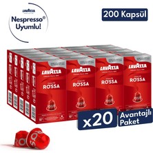 Lavazza Qualita Rossa Nespresso Uyumlu Alüminyum Kapsül Kahve | 20 Kutu -  200 Kapsül