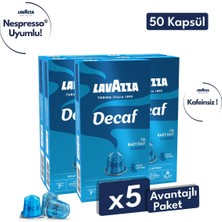 Lavazza Decaf Kafeinsiz Nespresso Uyumlu Alüminyum Kapsül Kahve | 5 Kutu -  50 Kapsül