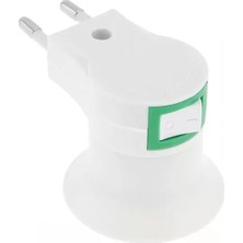 Omrs Store Powermaster PM-15915 E27 Gece Lambası Duy Fişli Açma/kapama Anahtarlı (Priz Tipi)