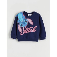 Lc Waikiki Yeni Sezon Lilo & Stitch Baskılı Kız Çocuk Sweatshirt