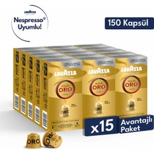 Lavazza Qualita Oro Nespresso Uyumlu Alüminyum Kapsül Kahve | 15 Kutu -  150 Kapsül