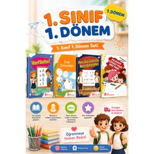 Ata Yayıncılık 1. Sınıf (1.dönem) Çizgi Çalışmaları-Harf Defteri-Renkli Hece Kitabı- Kılavuz Çizgili Yazı Defteri