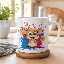 Kadorex Design Sevimli Fare Kupa Bardak – Karikatür Hayvan Temalı Kahve Kupası