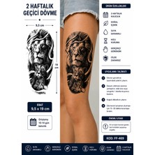 Tattoo Gerçekçi Aslan Aile Model Geçici Kol Bacak Geçici Sticker Yapıştırma Dövme