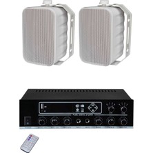 Yankı CS-2W Kafe Ses Sistemi 2 Hoparlörlü | Bluetooth Müzik Yayın Sistemi Hazır Paket