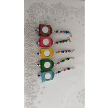 Ds Pets 4 Tarafı Aynalı Ahşap Küp Kuş Oyuncağı