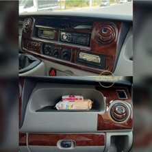 FD Damla Etiket Renault Master 2 Gül Desenli Maun,torpido Trim Maun Kaplama, Konsol Kaplama (Maun Gül Desen)