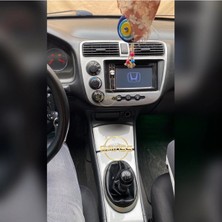 FD Damla Etiket Honda Civic Vtec 2 Uyumlu Full Set Gümüş Gri Torpido Maun Konsol Kaplama (Gümüş Gri)