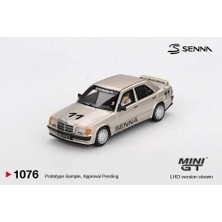 Mını Gt Mini Gt 164 Mercedes-Benz 190 E 2.3-16 11 Ayrton Senna 1984 Nürburgring Race Of Champions With Fig