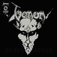 B Side Club Venom - Black Metal 40TH Anniversary Edition Silver & Black Splatter Vinyl Lp Plak