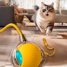 Şarjlı Kedi Topu Işıklı Hareketli 3 Modlu Kedi Oyuncağı C02