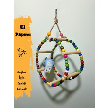 Ciko Kafes Kasnak Boncuklu Eğlenceli Kuş Oyuncağı