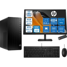 Hp Pro Tower 290 G9 Intel® Core™ I5-13500 64GB 256GB SSD Intel® UHD Graphics 770 Freedos +23.8" 100Hz Mon. Mini Tower Masaüstü Bilgisayar M623Y0ETF21+ZETTAUSBBELLEK