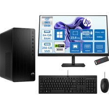 Hp Pro Tower 290 G9 Intel® Core™ I5-13500 64GB 256GB SSD 6GB/RTX3050 WIN11PRO +23.8" 100Hz Mon. Mini Tower Masaüstü Bilgisayar M623Y0ET23P21+ZETTAUSBBELLEK