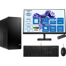 Hp Pro Tower 290 G9 Intel® Core™ I5-13500 64GB 512GB SSD 6GB/RTX3050 WIN11HOME +23.8" 100Hz Mon. Mini Tower Masaüstü Bilgisayar M623Y0ET23H22+ZETTAUSBBELLEK