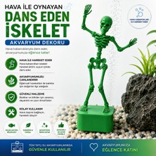 Piyatech Hava Ile Oynayan Iskelet Akvaryum Dekoru - Dans Eden Iskelet Akvaryum
