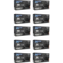 Dolphin Powergrip Nitril Eldiven Ekstra Kalın Siyah Xl Beden 50 Adet  x 10 Paket