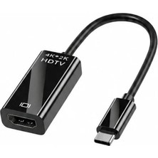Type C To HDMI Dönüştürücü Adaptör Kablo 4K 2k Ultra Hd Type-C Tv Monitör Projeksiyon Görüntü Aktarım Kablosu