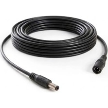 3 Metre 12V Dc Adaptör Güç Uzatma Kablosu 5.5x2.1 mm Dişi Erkek Jack Cctv Kamera Şerit LED Modem Ara Kablosu