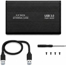 Yeni Nesil 2.5 Inç Sata HDD SSD Harici Disk Kutusu USB 3.0 Yüksek Hızlı Taşınabilir Hard Disk Çevirici Kasa Windows Mac Uyumlu Tak Çalıştır