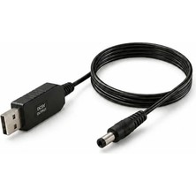 1 Metre USB Dc Dönüştürücü Kablo 5.5x2.5mm 5V 12V Step Up Voltaj Yükseltici Çevirici Adaptör Güç Kablosu Yüksek Performans