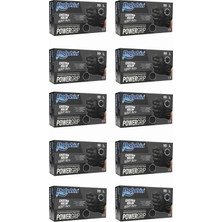 Dolphin Powergrip Nitril Eldiven Ekstra Kalın Siyah L Beden 50 Adet  x 10 Paket