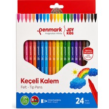 Penmark Süper Yıkanabilir 24 Renk Keçeli Kalem Seti