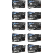 Dolphin Powergrip Nitril Eldiven Ekstra Kalın Siyah M Beden 50 Adet  x 10 Paket