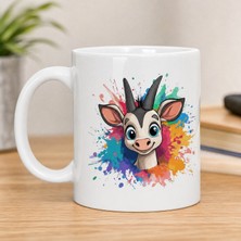Kadorex Design Sevimli Keçi Kupa Bardak – Çocuklara Özel Kahve Kupası