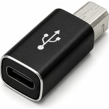 USB Type B Erkek To USB Type C Dişi Dönüştürücü Adaptör Yazıcı Mıdı Dac Tarayıcı Uyumlu Otg Çevirici