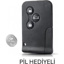 Satışmax Megane 2 Boş Kumanda Kabı Geçme Çıt Çıtlı Pil Hediyeli