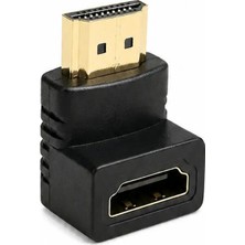 HDMI Uyumlu 90 Derece Dik Açılı Adaptör Hdmı Dirsek Konektörü