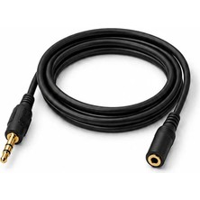 1.5 Metre 3.5mm Erkek Dişi Ses Uzatma Kablosu Altın Uçlu Stereo Aux Kulaklık Hoparlör Telefon Bilgisayar Uyumlu Tak Çalıştır Audio Uzatma Kablosu