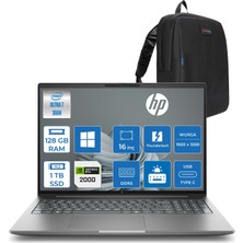 Hp Zbook x G2I Ws Intel Core Ultra 7 366H Aı 128GB Ddr5 1tb SSD 8GB/RTXPRO2000 Blackwell 16 " Wuxga (1920 x 1200) IPS 400NIT %100SGRB WIN11PRO  Mobil Iş Istasyonu WSDN9T3ESP38+ZETTAÇANTA